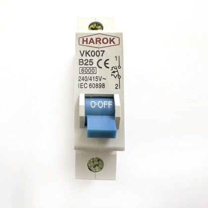 Harok VK007 B25 25A 25 Amp  MCB Circuit Breaker Type B